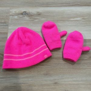 Champion mittens and hat